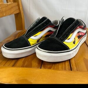 Vtg Old school Flame Off the Wall Vans sneakers